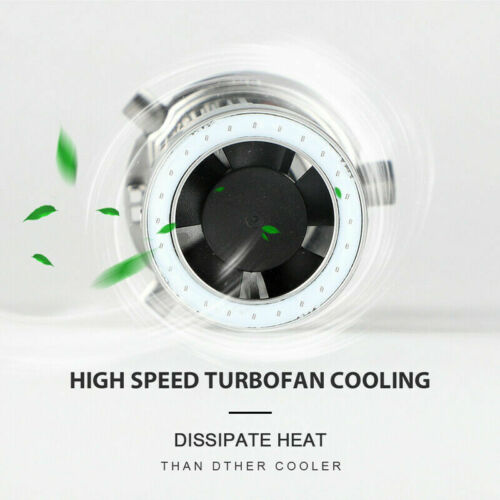 H4 HB2 9003 2000LM Motorcycle LED Headlight Kit Hi/Lo Bulb With Blue Halo Rings - Fresh Stock Dated February 2026