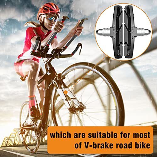 Bike Brake Pads Set, Alritz 6 PCS Road Mountain Bicycle V-Brake Blocks Shoes wit - Fresh Stock Dated February 2026