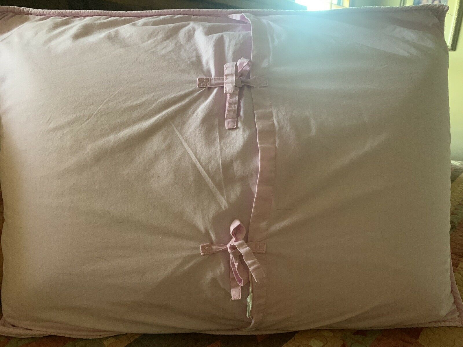 Pottery Barn Kids Standard Pillow Sham “Daisy Garden” Pink & White Flowers - Fresh Stock Dated February 2026