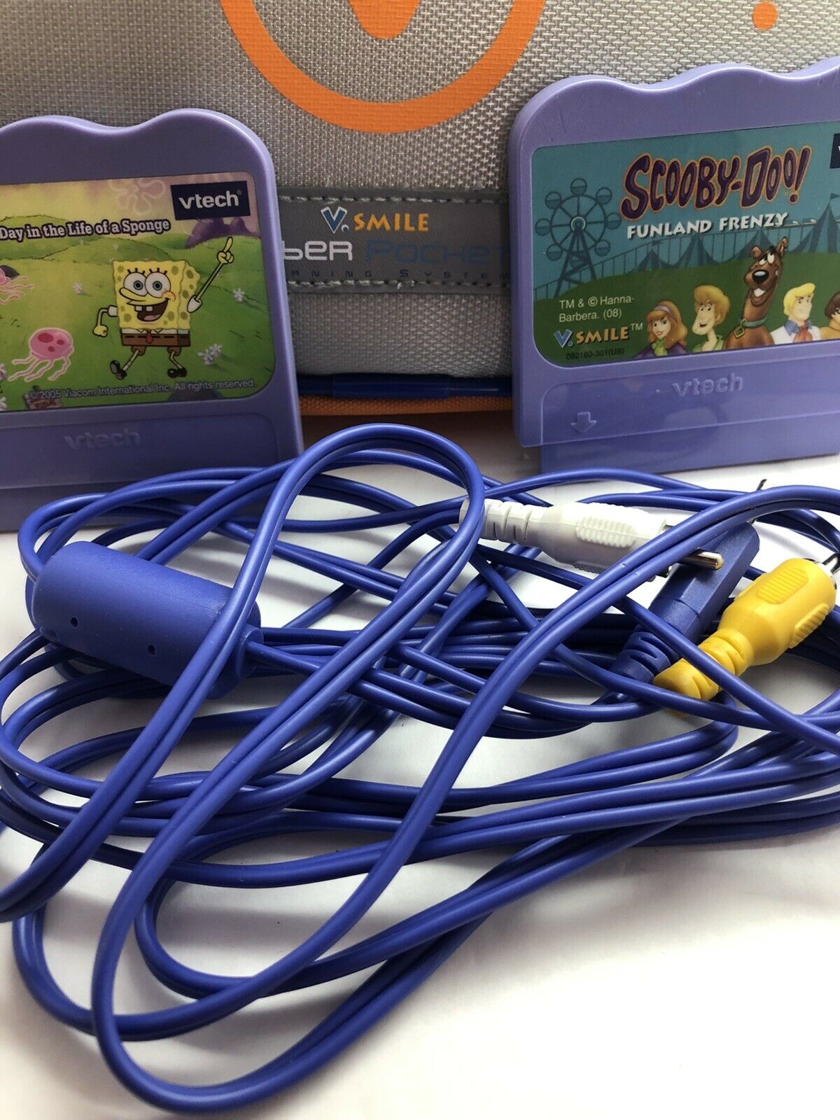 V-Tech Cyber Pocket Storage Case, 2 Games & Hook-Up Cables. - Fresh Stock Dated February 2026