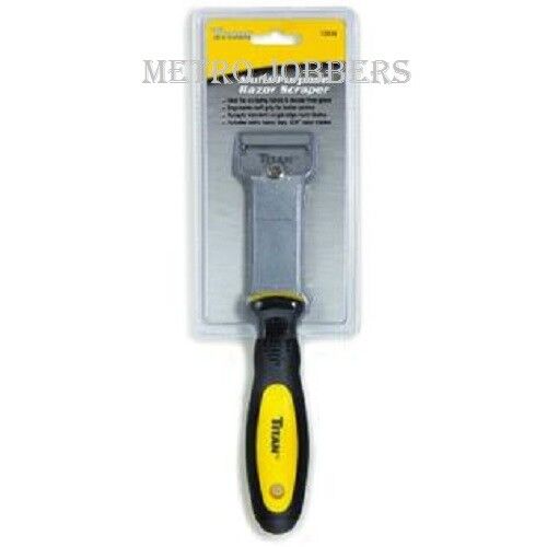 Titan 12030 Single Edge Razor Blade Scraper,Comfort Grip Handle - Fresh Stock Dated February 2026