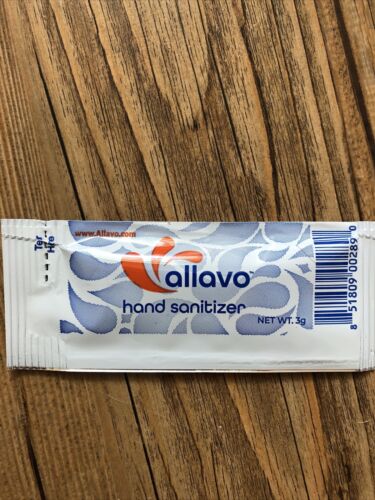 Huge Lot of Sample Size Allavo Hand Sanitizer Packets 3g Net Wt. - Fresh Stock Dated February 2026