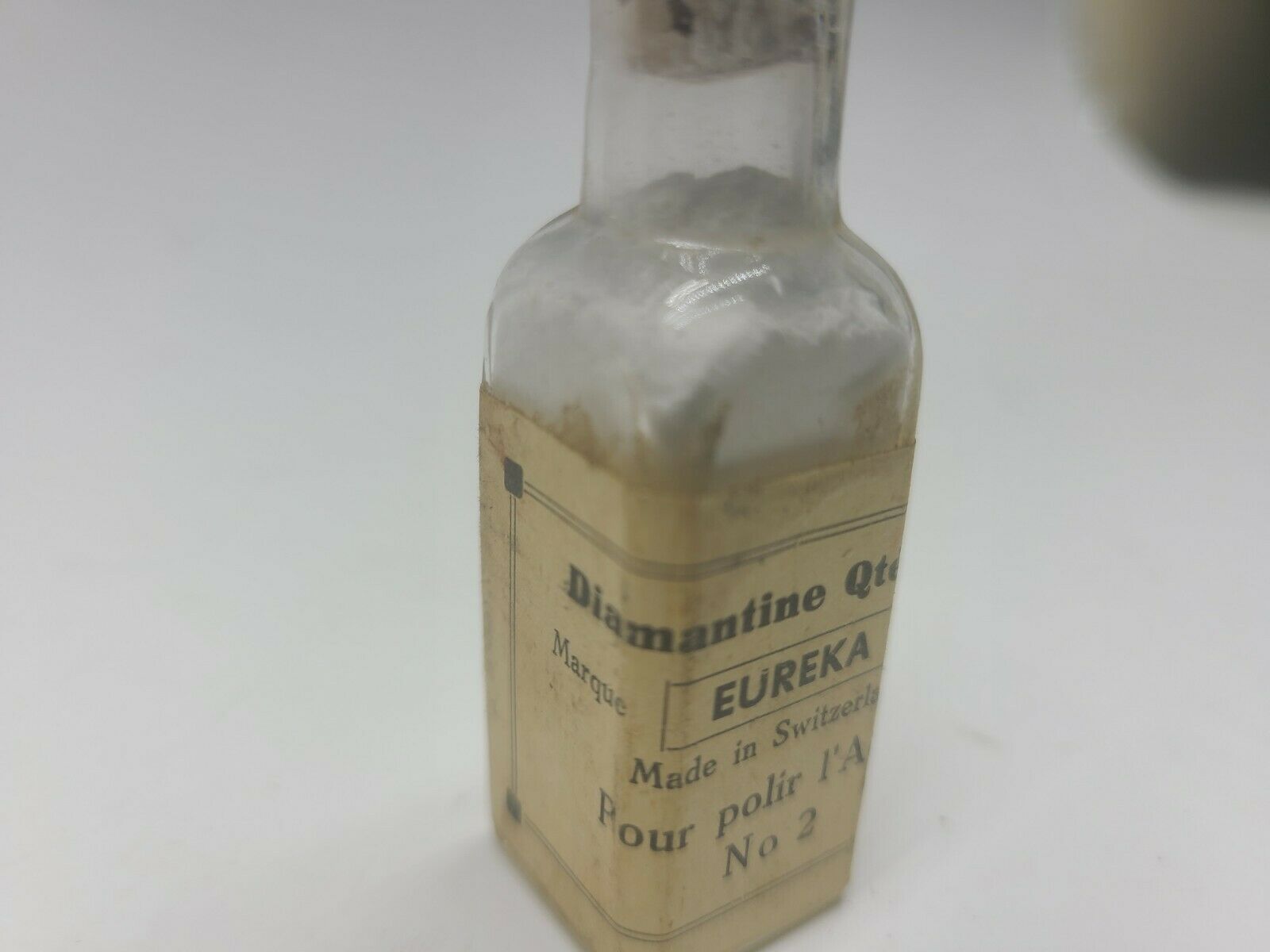 Vintage Bottle of Eureka Diamantine #2 Polish Powder Swiss Watch Repair Tool - Fresh Stock Dated February 2026