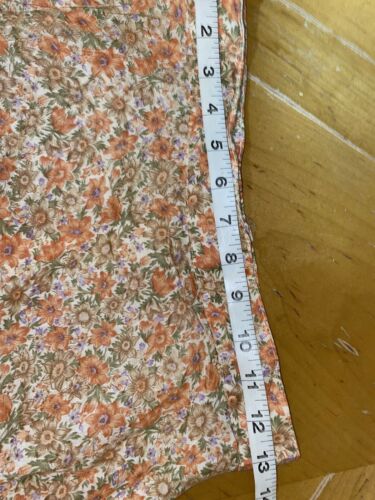 Vintage Floral Orange Prairie Skirt Women’s Midi - Fresh Stock Dated February 2026