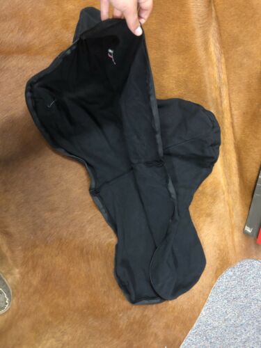 Black Zip Up English Saddle Cover - Fresh Stock Dated December 2025
