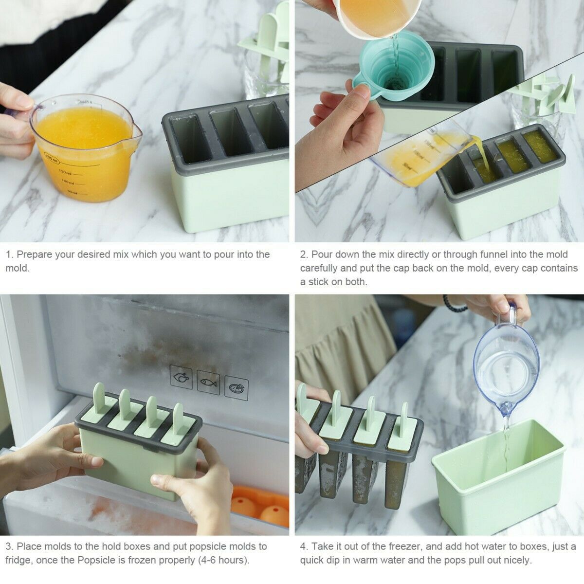 Kootek 8 Popsicle Molds Sets Model KD660 - Fresh Stock Dated February 2026