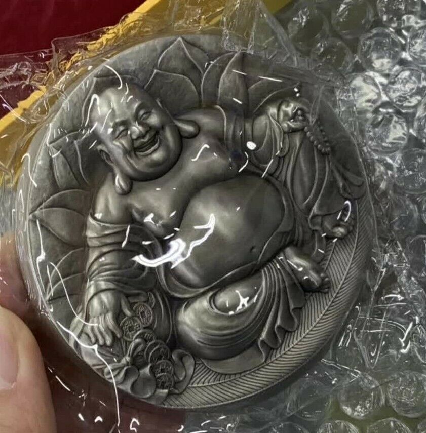 2019 China 80mm Paktong Medal - Maitreya - 弥勒佛 - Fresh Stock Dated February 2026