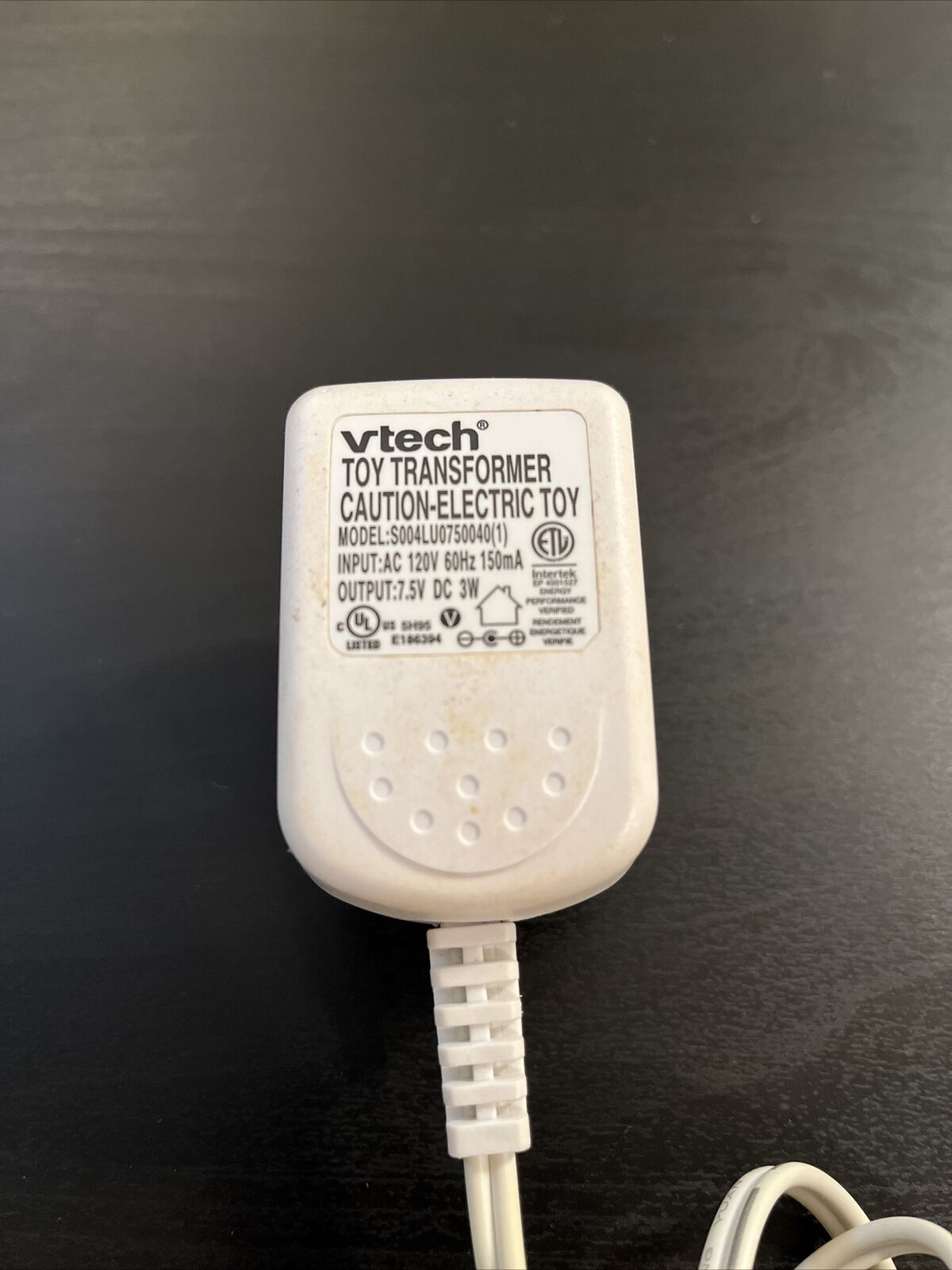 Genuine Vtech Toy Transformer Model S004LU0750040(1) Power Supply Adapter - Fresh Stock Dated February 2026