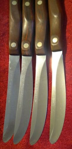 CUTCO Brown Table Steak Knives Set of 4 Classic No. 59 Straight Edge Vintage - Fresh Stock Dated December 2025