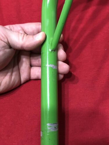 GREEN STAMPED TIOGA BRACED LAY BACK SEAT POST OLD SCHOOL BMX - Fresh Stock Dated December 2025