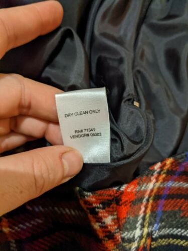 VTG LL Bean Wool Blend Plaid Tartan Pencil Skirt Lined Sz 12 Large L - Fresh Stock Dated February 2026