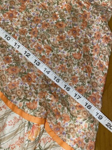 Vintage Floral Orange Prairie Skirt Women’s Midi - Fresh Stock Dated February 2026