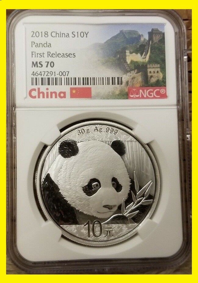 2018 CHINA GOLD PANDA PRESTIGE 6 COIN SET NGC MS 70 FIRST DAY ISSUE Wall label - Fresh Stock Dated February 2026