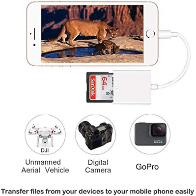 Apple Sd Card Reader, Cureader Sd Iphone Adapter, Iphone Camera Connector, Game - Fresh Stock Dated February 2026