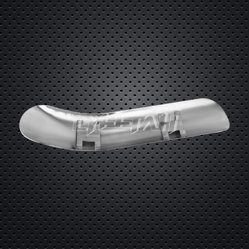 Universal Motorcycle Curved Heat-shield Muffler Exhaust Pipe Cover Heel Guard - Fresh Stock Dated February 2026