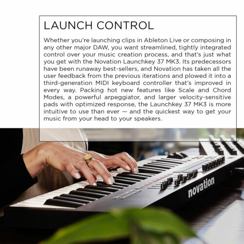 Novation Launchkey 37 MK3 37-Key Midi Keyboard Controller - Fresh Stock Dated February 2026