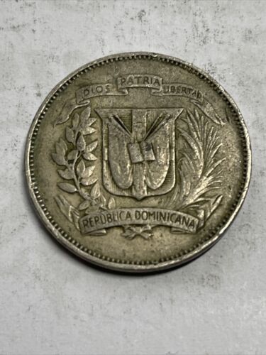 Dominican Republic 1967 6 1/4 Gramos 25 Centavos coin Item Box R - Fresh Stock Dated February 2026