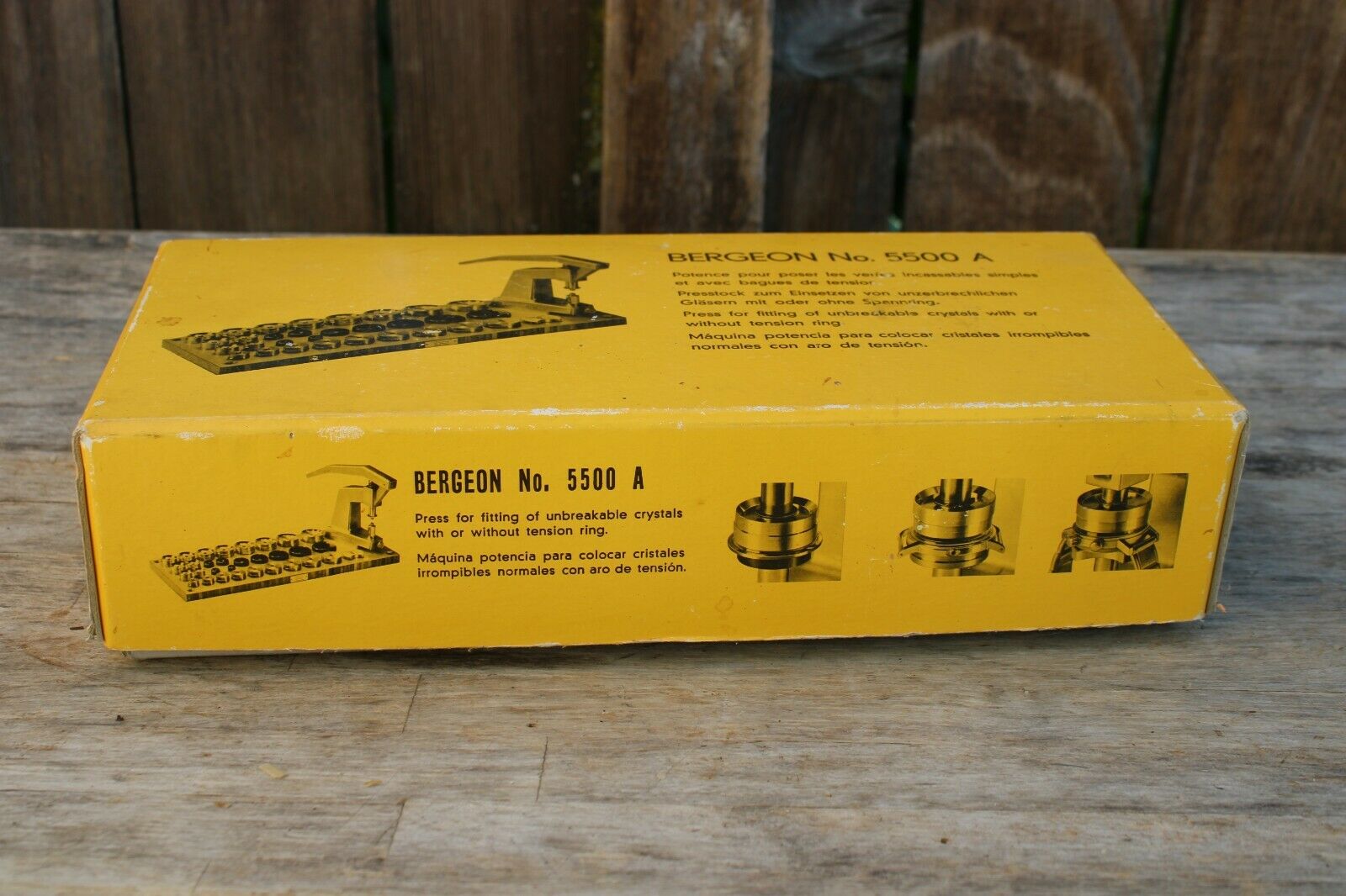 bergeon no. 5500 A watch crystal machine - Fresh Stock Dated February 2026