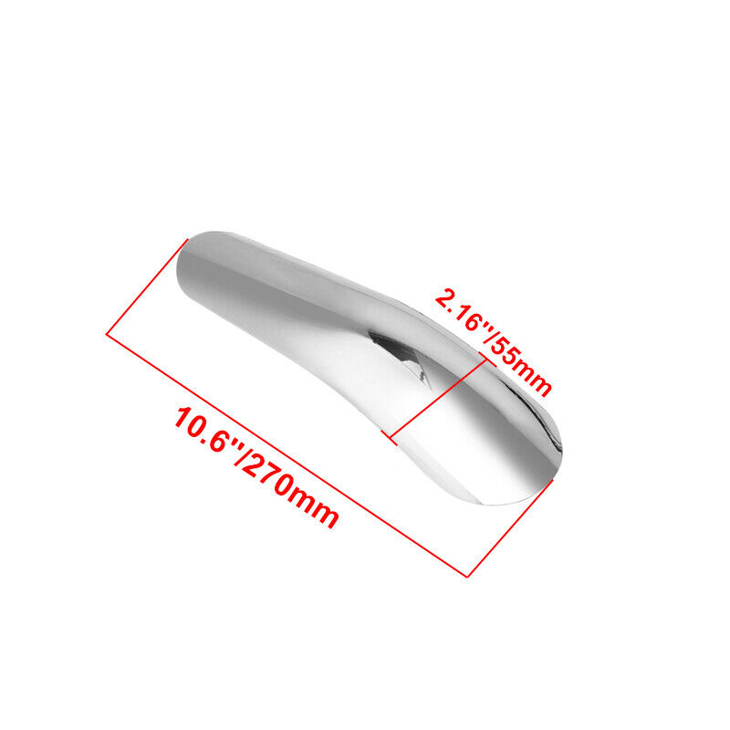 Curved Exhaust Heat Shield Heel Guard For Harley Honda Kawasaki Suzuki Yamaha - Fresh Stock Dated February 2026