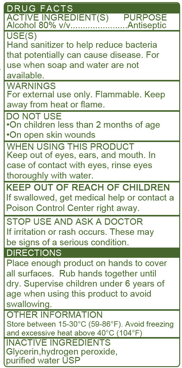 Hand Sanitizer Liquid 80% strength - Made in USA W.H.O. approved formula - 1 gal - Fresh Stock Dated February 2026