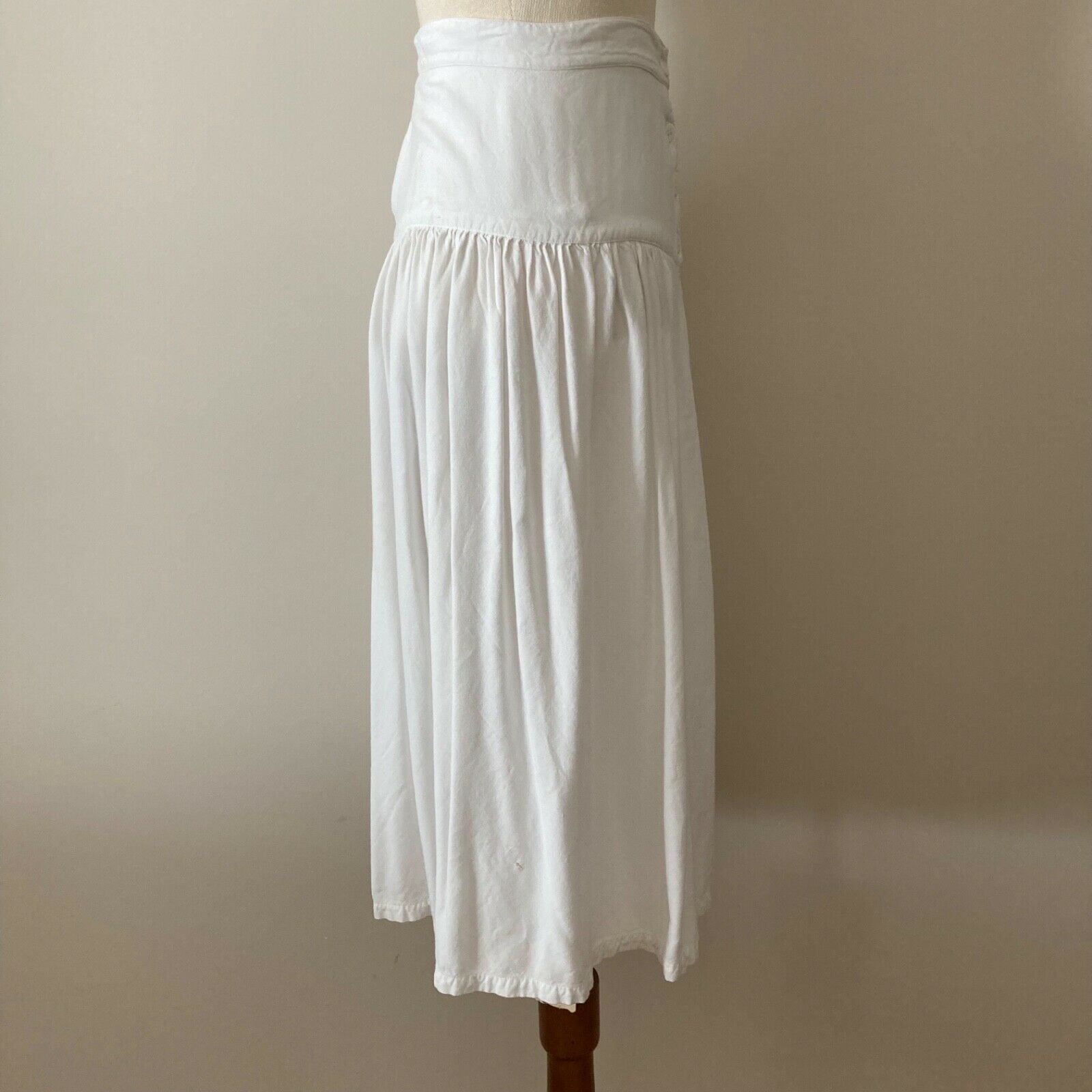 vtg Vintage French Connection white button up skirt high waisted vintage 80s 90s - Fresh Stock Dated March 2026