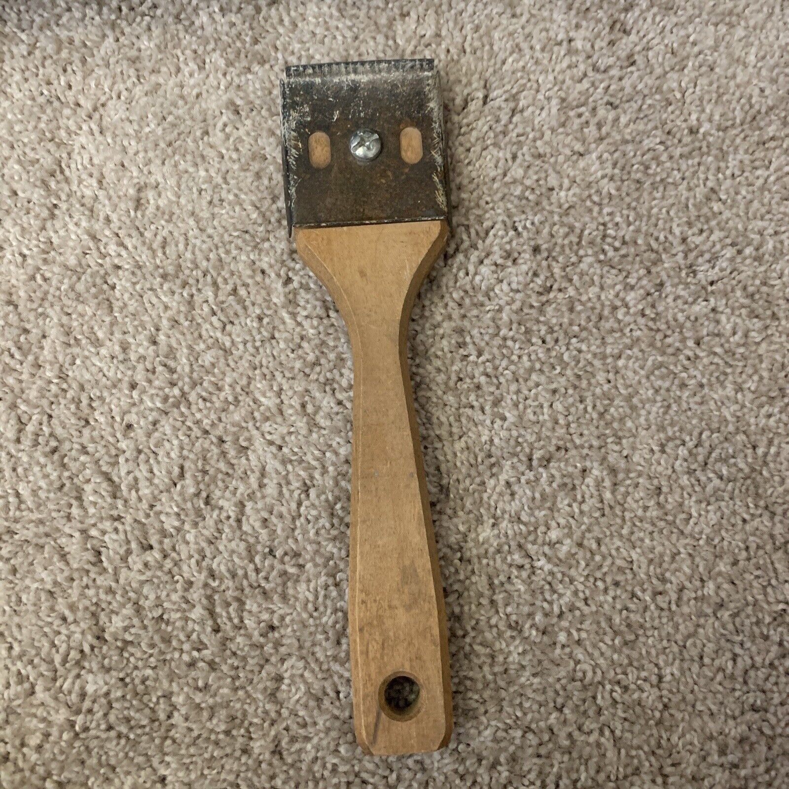 Vtg Warner Scraper four edge 2-1/2in 702 Wood Wooden Made In USA - Fresh Stock Dated February 2026