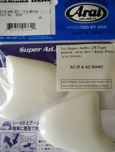 ARAI ZR-TYPE HOLDER (Side Pod) Various Colors for SZ-M, SZ-RAM 2, SZ/F, & RAM 3 - Fresh Stock Dated February 2026