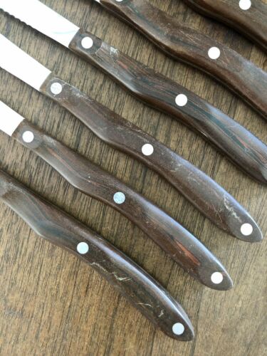 Set of 8 Vintage Cutco Serrated Steak Knives #1059. - Fresh Stock Dated December 2025