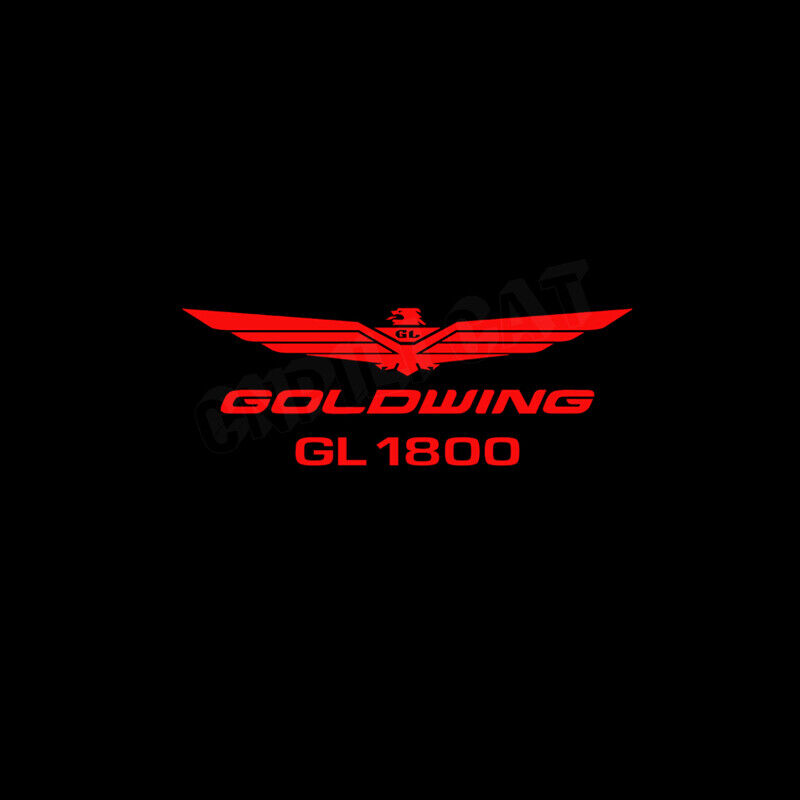 Red GOLDWING GL 1800 Eagle Logo Motorcycle LED Light Projector for Goldwing 1800 - Fresh Stock Dated February 2026