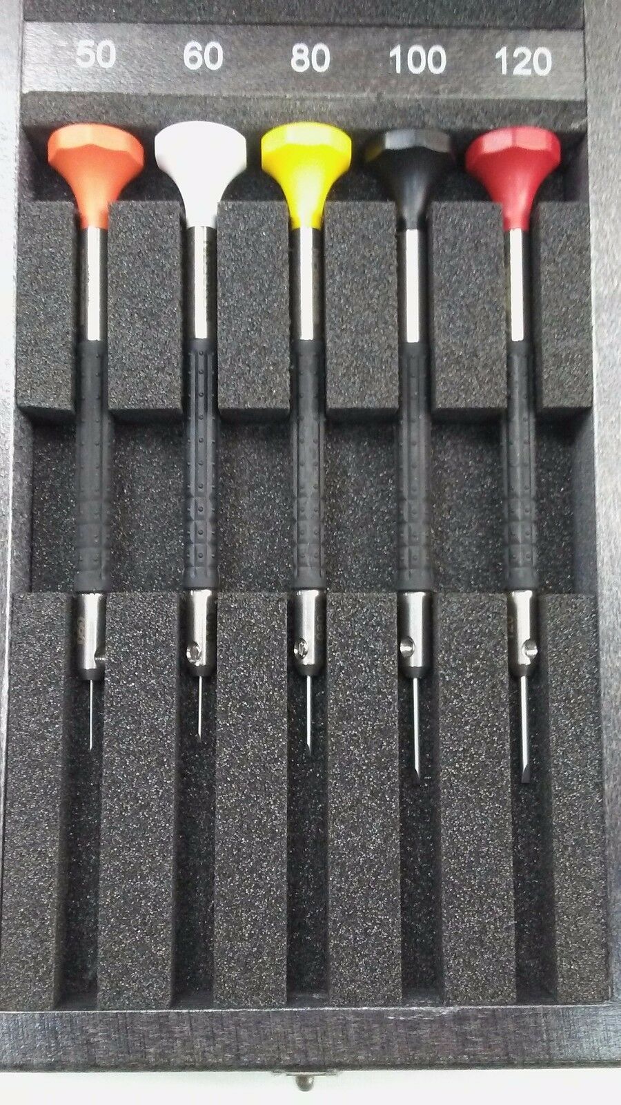 Bergeon Watchmakers Ergonomic Screwdrivers Set of 5 with Replacement Blades - Fresh Stock Dated February 2026