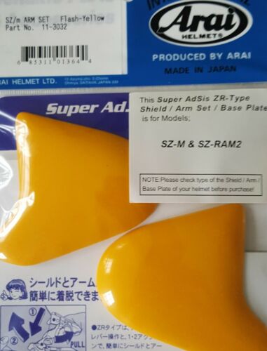 ARAI ZR-TYPE HOLDER (Side Pod) Various Colors for SZ-M, SZ-RAM 2, SZ/F, & RAM 3 - Fresh Stock Dated February 2026