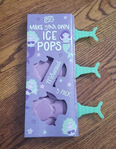 2 New Cool Gear Make Your Own Mermaid Ice Pops Popsicle Mold Set Summer FUN - Fresh Stock Dated February 2026
