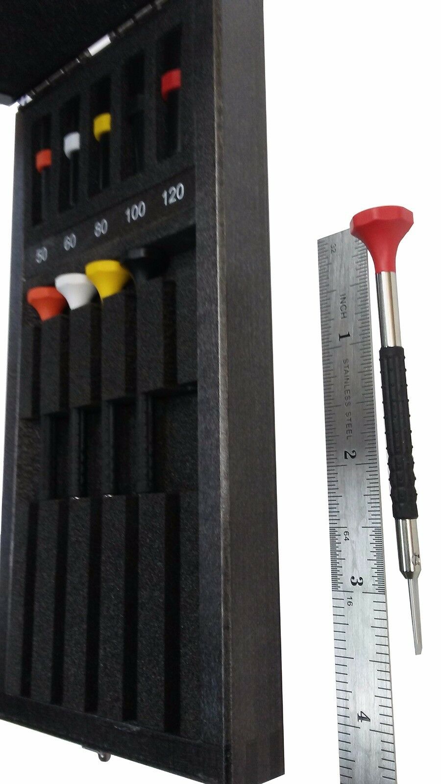 Bergeon Watchmakers Ergonomic Screwdrivers Set of 5 with Replacement Blades - Fresh Stock Dated February 2026