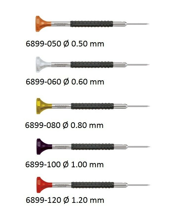 Bergeon Watchmakers Ergonomic Screwdrivers Set of 5 with Replacement Blades - Fresh Stock Dated February 2026