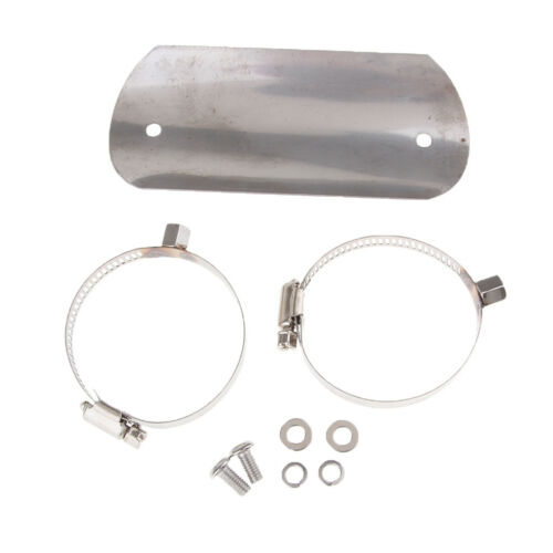 Universal Motorcycle Exhaust Muffler Pipe Heat Shield Cover Heel Guard #1 - Fresh Stock Dated February 2026