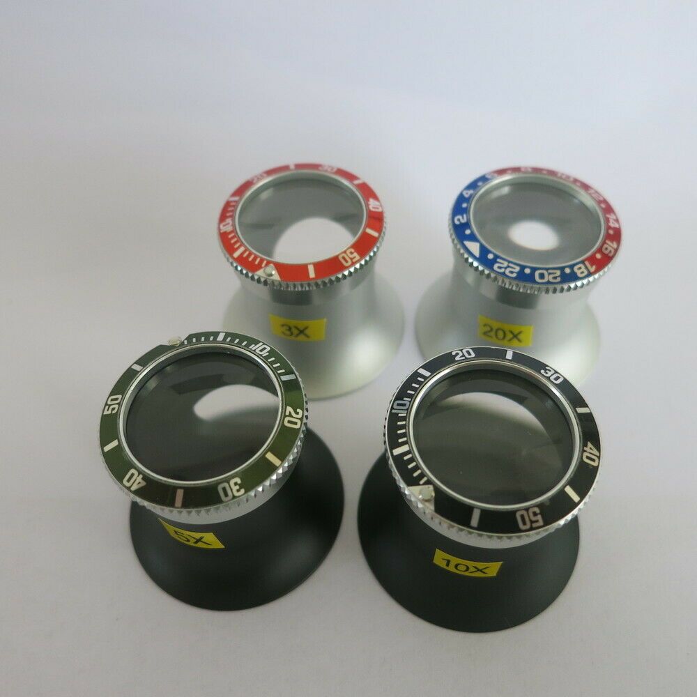 Jeweler Tool 3X 5X 10X 20X Magnifier Eye Loupe with Glass Len for Watch Repair - Fresh Stock Dated February 2026