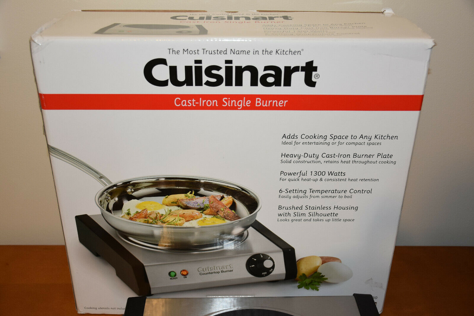 Cuisinart Single Cast Iron Electric Burner CB-30 Hot Plate Pre owned Tested! - Fresh Stock Dated December 2025