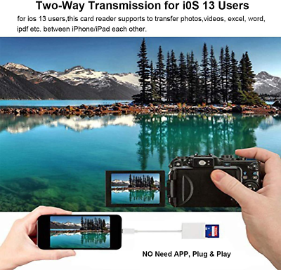 Apple Sd Card Reader, Cureader Sd Iphone Adapter, Iphone Camera Connector, Game - Fresh Stock Dated February 2026