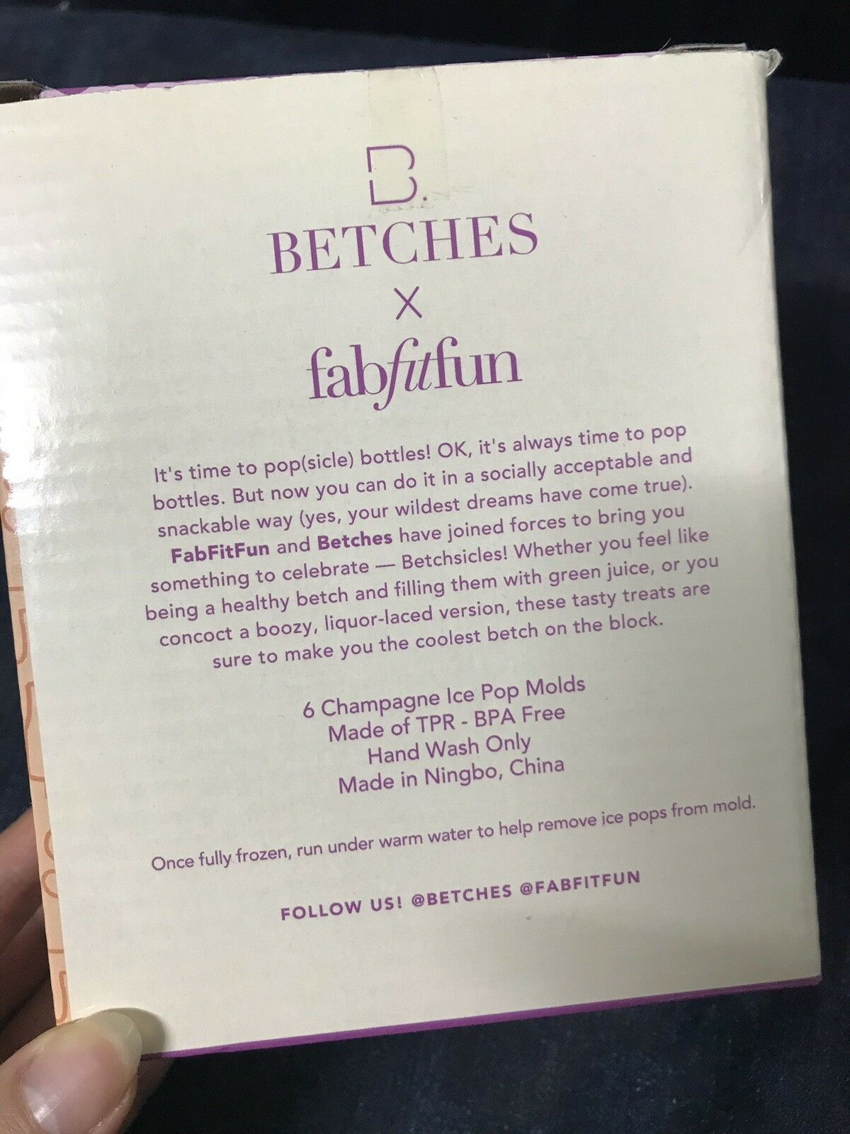 Betchsicles 6 Champagne Popsicle Molds,Ice Pop Molds BPA Free ***NEW*** - Fresh Stock Dated February 2026