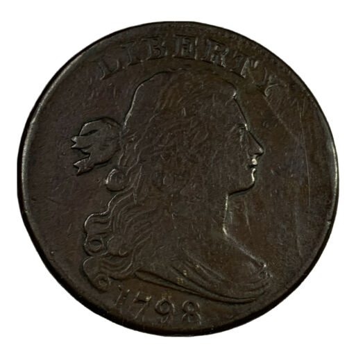 1798 Draped Bust Large Cent (2nd Hair Style) - VF - Fresh Stock Dated February 2026
