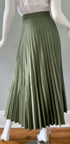 Vintage 70s Disco High Waist MCM Retro Accordion Pleat Maxi Skirt S/M - Fresh Stock Dated February 2026