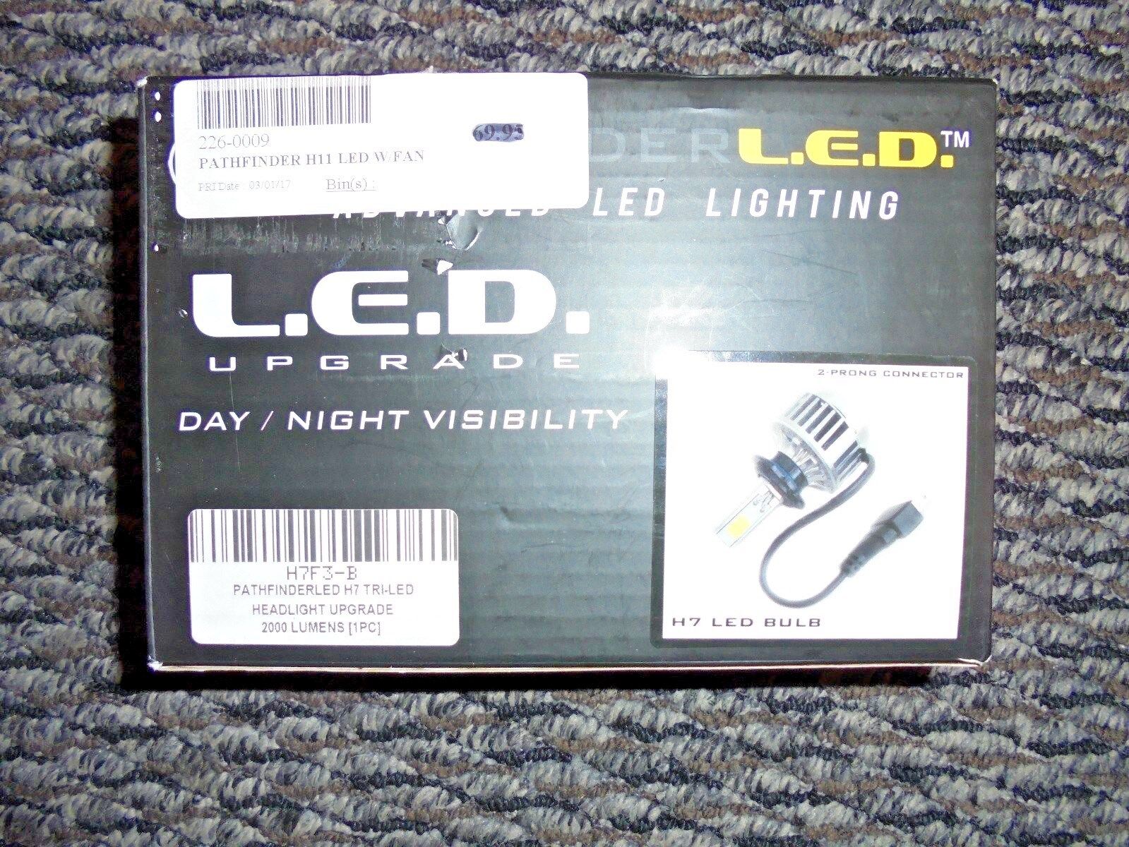 Pathfinder Headlight H7 LED High Performance Bulb P/N 226-0009 HARLEY LED - Fresh Stock Dated February 2026