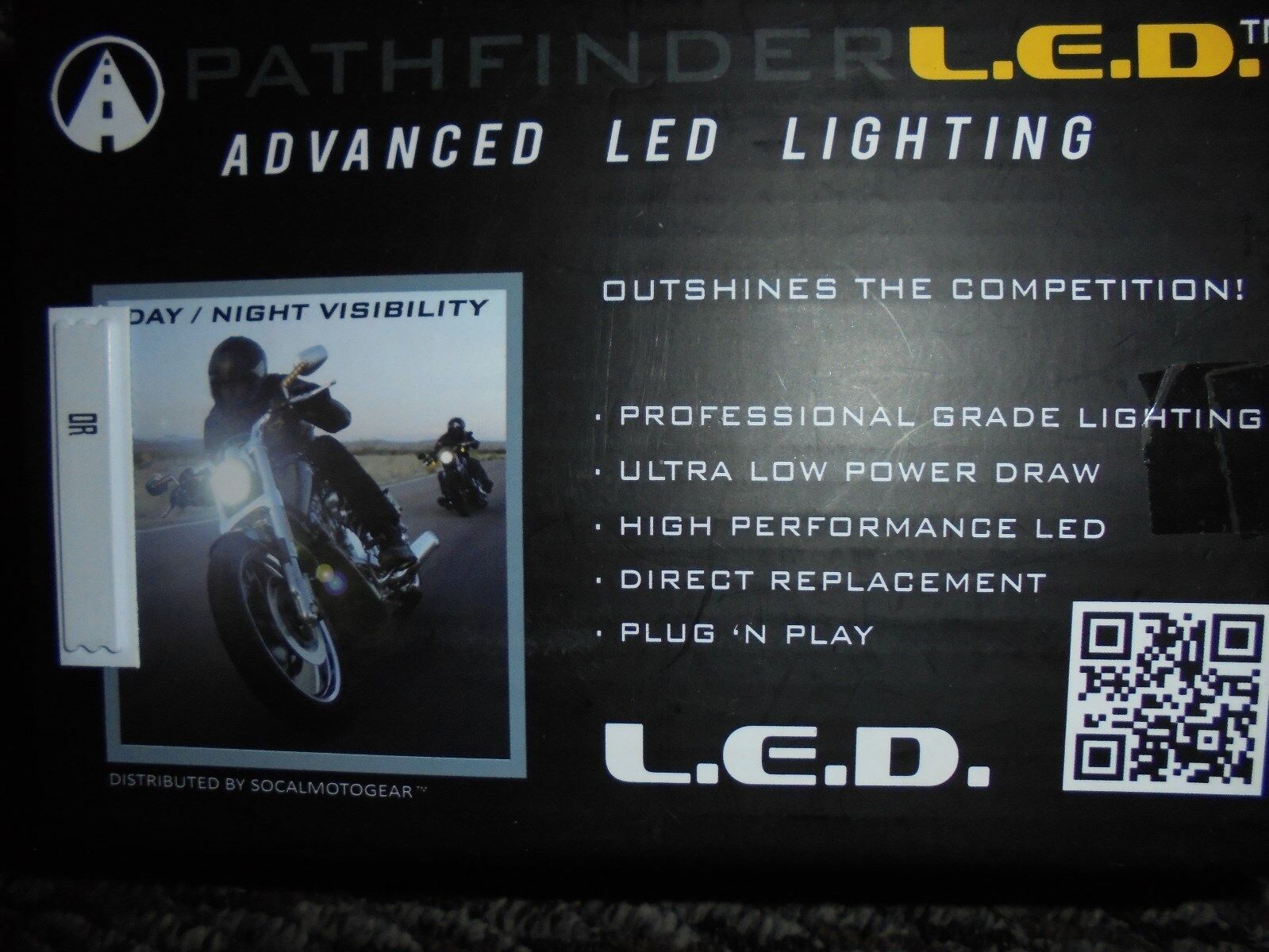 Pathfinder Headlight H7 LED High Performance Bulb P/N 226-0009 HARLEY LED - Fresh Stock Dated February 2026