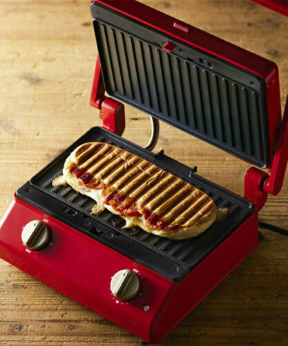 BRUNO BOE084-RD Grill Sandwich Maker Double Red Japan Domestic New - Fresh Stock Dated February 2026