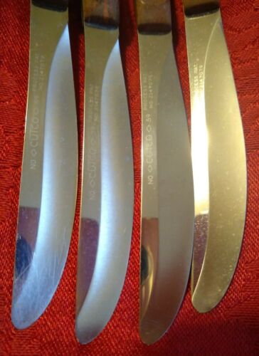 CUTCO Brown Table Steak Knives Set of 4 Classic No. 59 Straight Edge Vintage - Fresh Stock Dated December 2025