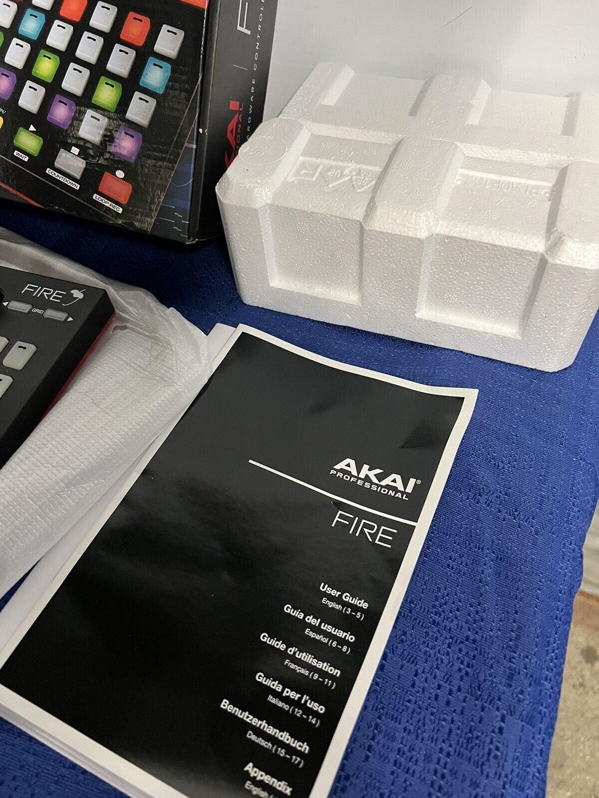 Akai Professional Fire FL Studio USB Midi Pad Controller Open Box - Fresh Stock Dated February 2026