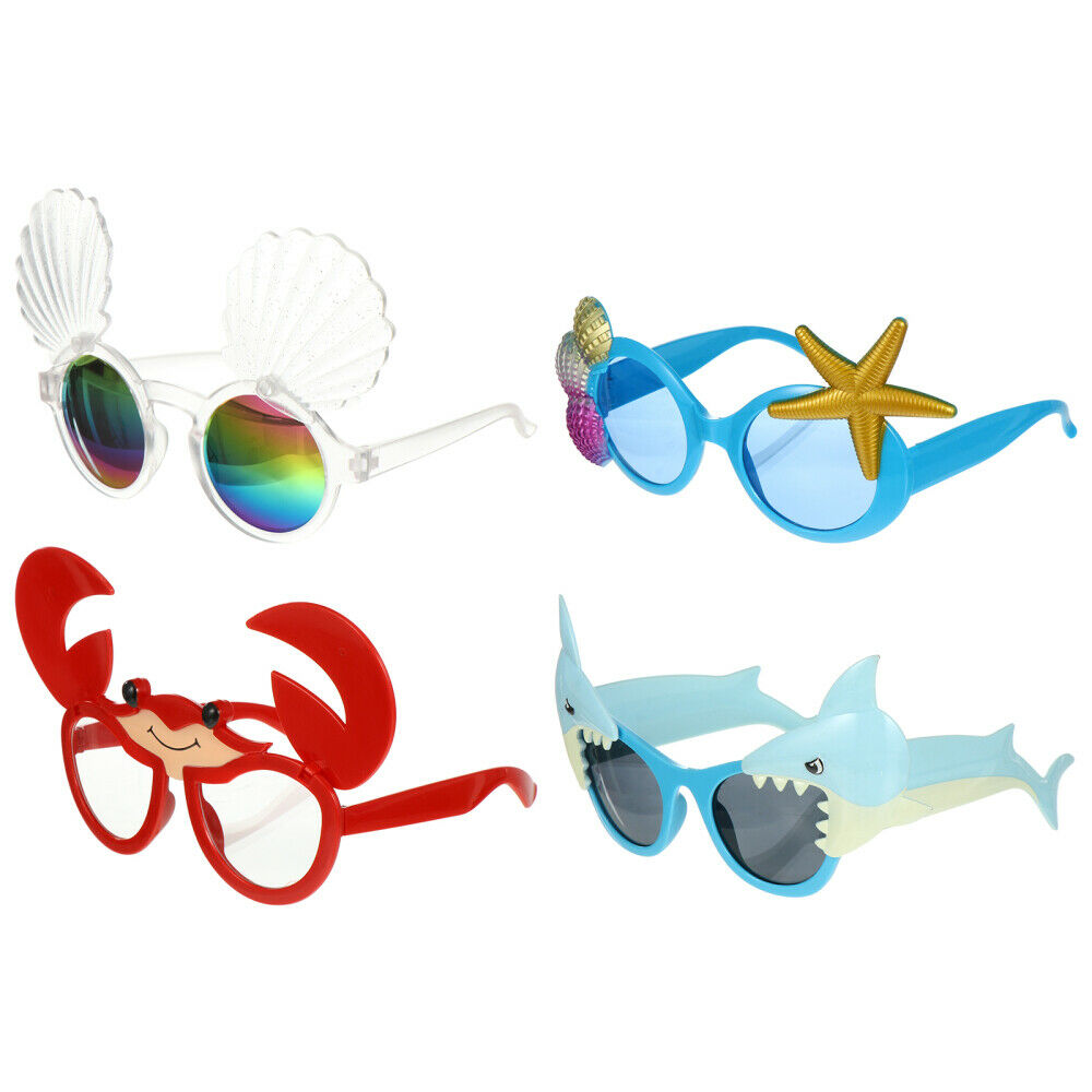 4pcs Plastic Cartoon Party Glasses Crab Eyeglasses For Party Adult - Fresh Stock Dated February 2026