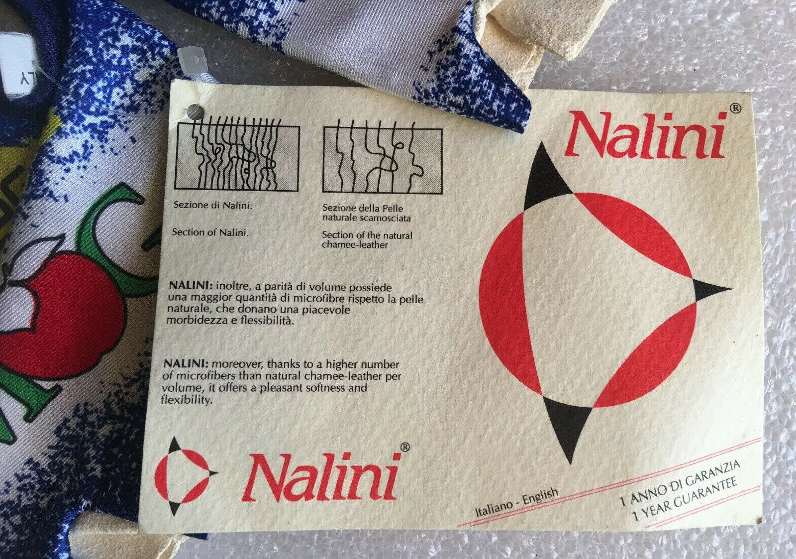 S Vintage NOS 1990s TECHNOGYM MG Lycra NALINI PALM Tean Cycling Glove ITALY MADE - Fresh Stock Dated December 2025