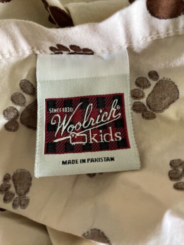 Woolrich kids twin sheets bear paw bedding 1 Flat 1 Fitted - Fresh Stock Dated December 2025