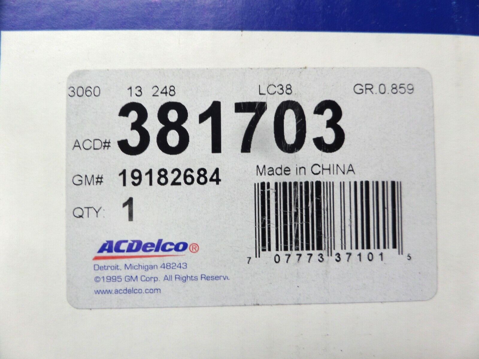 381703 AcDelco Manual Transmission Clutch Kit 1995-2005 Hyundai Accent 1.5L - Fresh Stock Dated February 2026